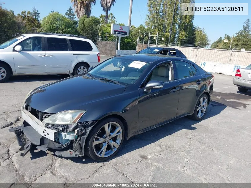 2010 Lexus Is 250 VIN: JTHBF5C23A5120511 Lot: 40496640