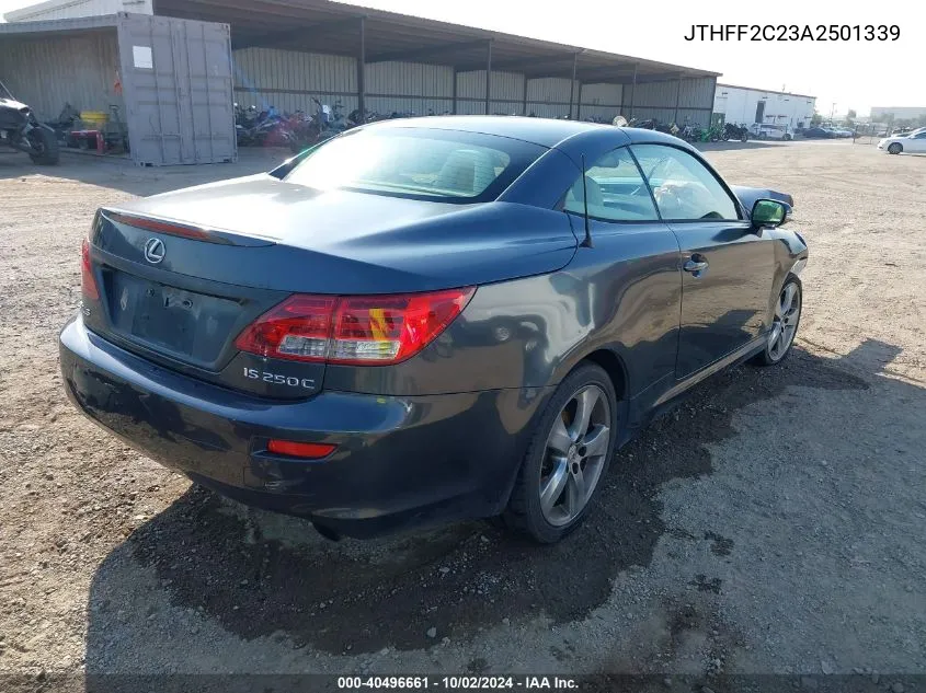 2010 Lexus Is 250C VIN: JTHFF2C23A2501339 Lot: 40496661