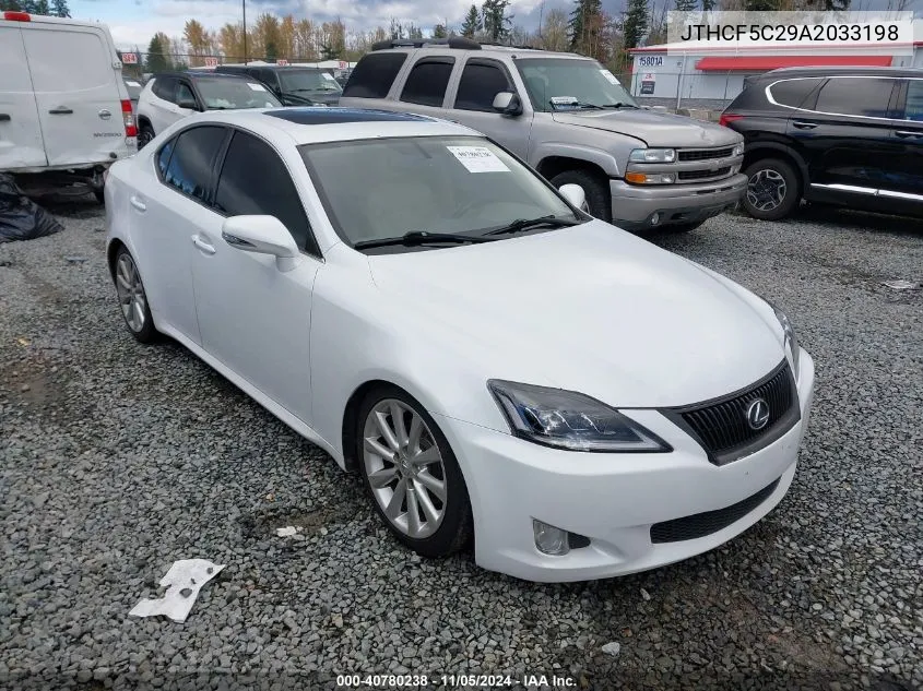 2010 Lexus Is 250 VIN: JTHCF5C29A2033198 Lot: 40780238