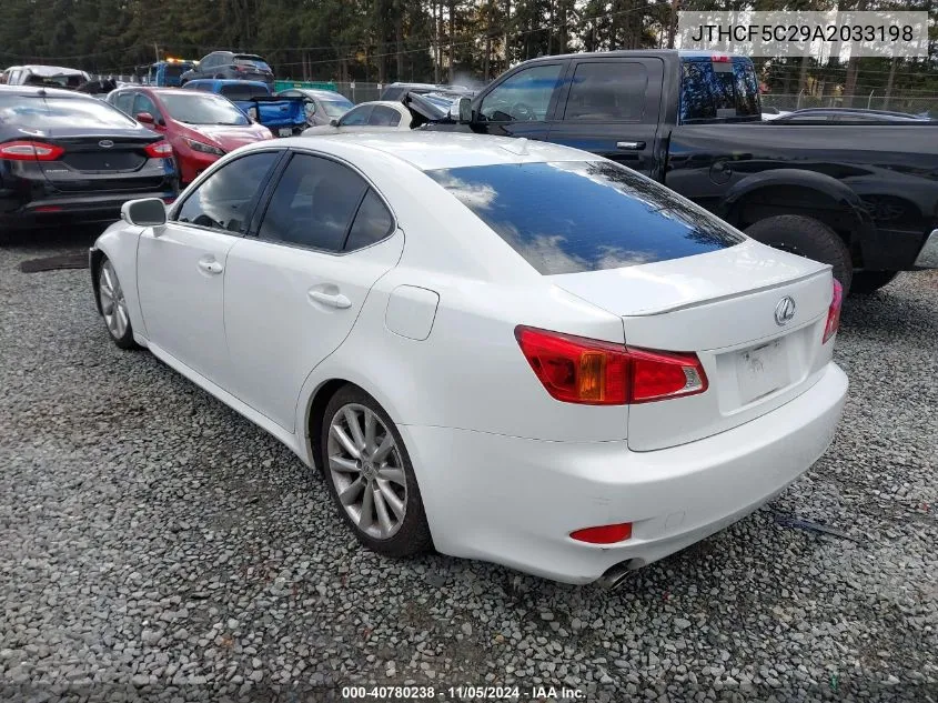 2010 Lexus Is 250 VIN: JTHCF5C29A2033198 Lot: 40780238