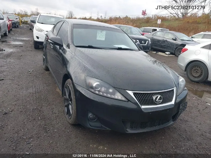 2011 Lexus Is 250 VIN: JTHBF5C23B2101279 Lot: 12130116