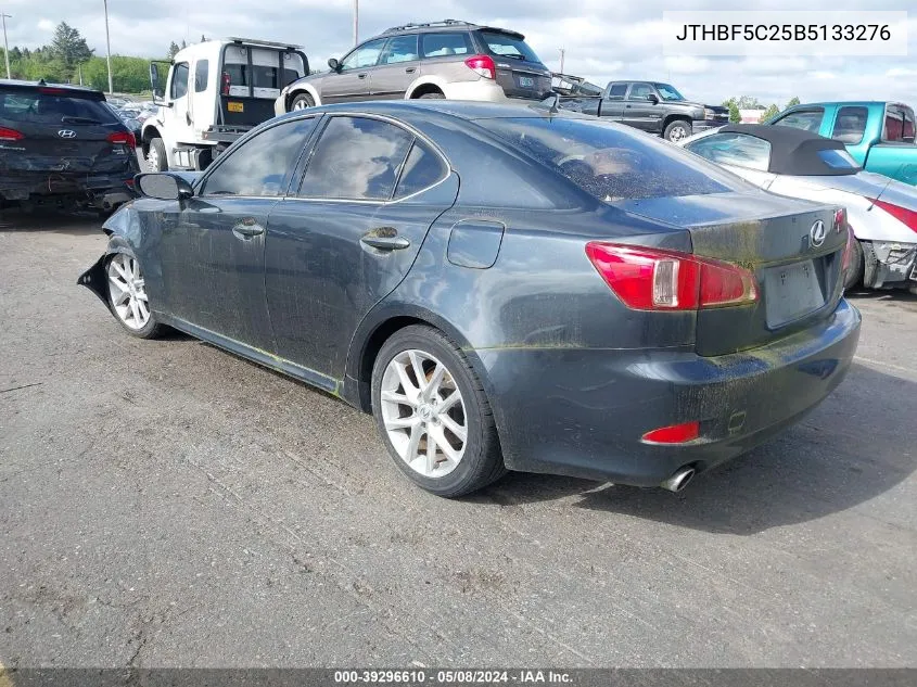 2011 Lexus Is 250 VIN: JTHBF5C25B5133276 Lot: 39296610