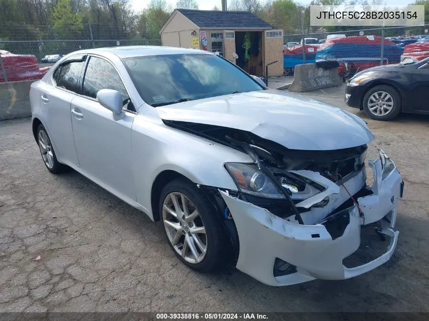 JTHCF5C28B2035154 2011 Lexus Is 250