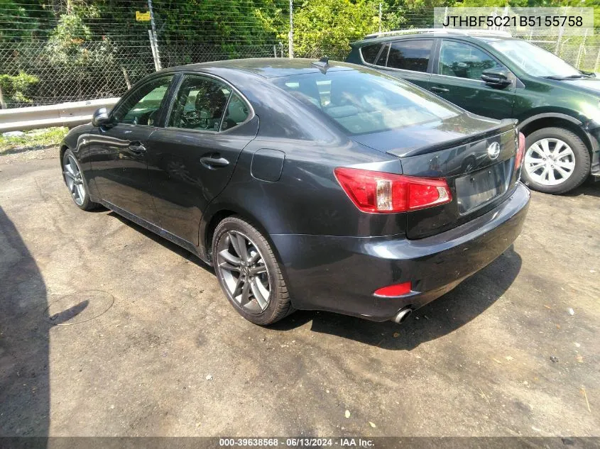 JTHBF5C21B5155758 2011 Lexus Is 250