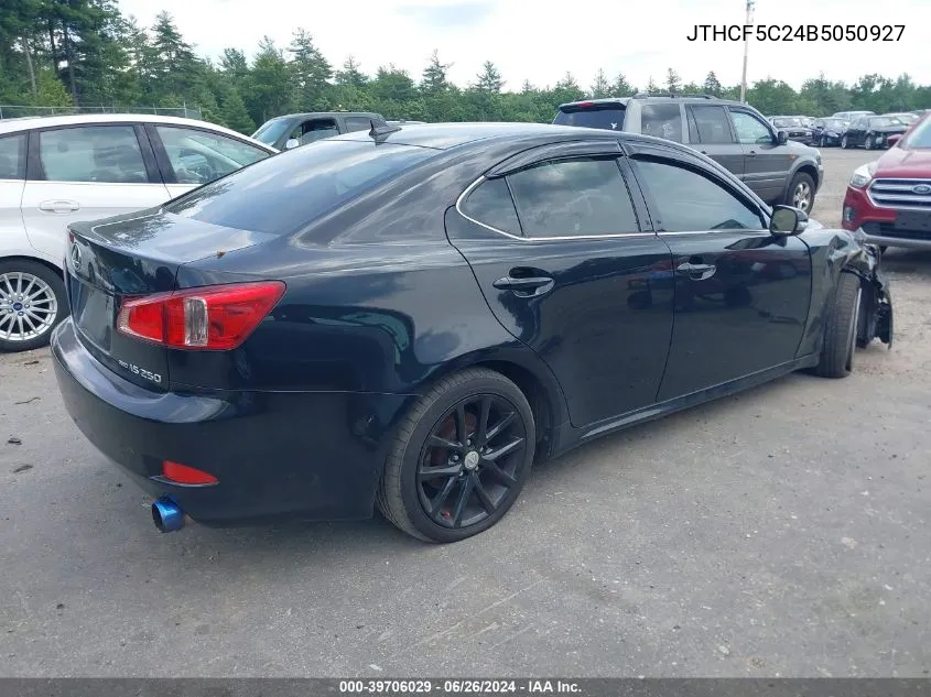 2011 Lexus Is 250 VIN: JTHCF5C24B5050927 Lot: 39706029