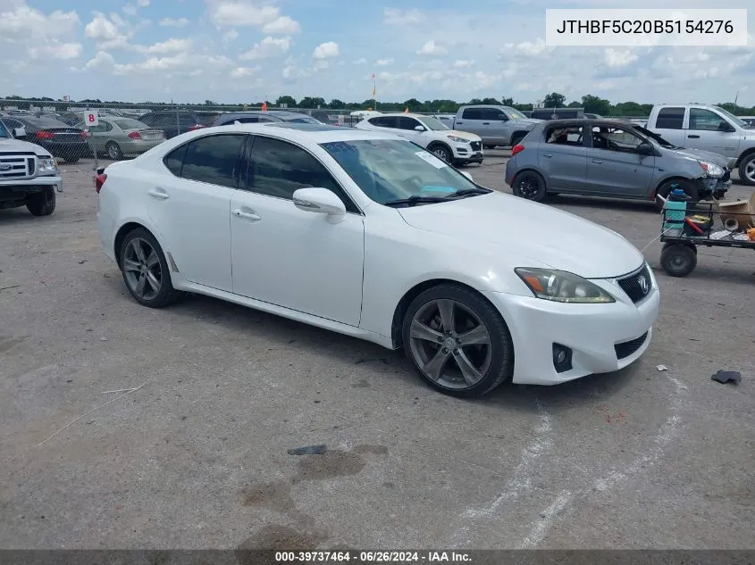 JTHBF5C20B5154276 2011 Lexus Is 250