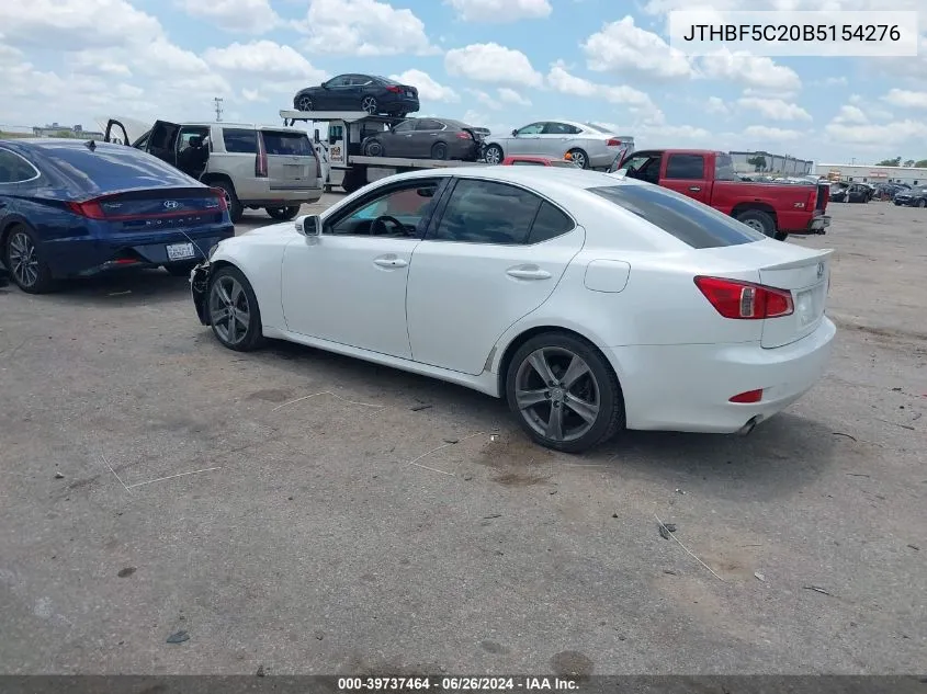 JTHBF5C20B5154276 2011 Lexus Is 250