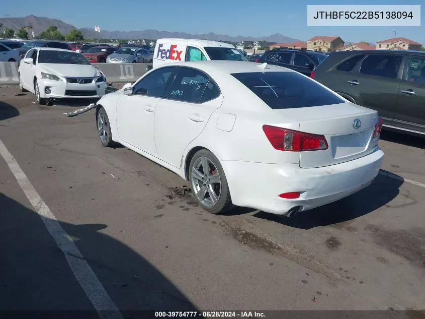 JTHBF5C22B5138094 2011 Lexus Is 250