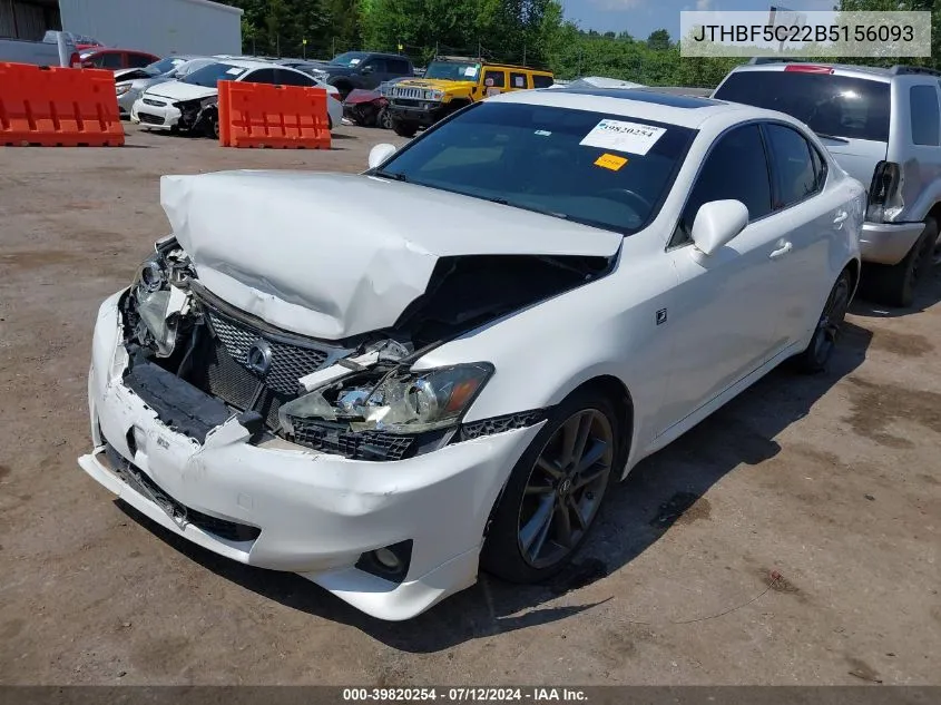 JTHBF5C22B5156093 2011 Lexus Is 250