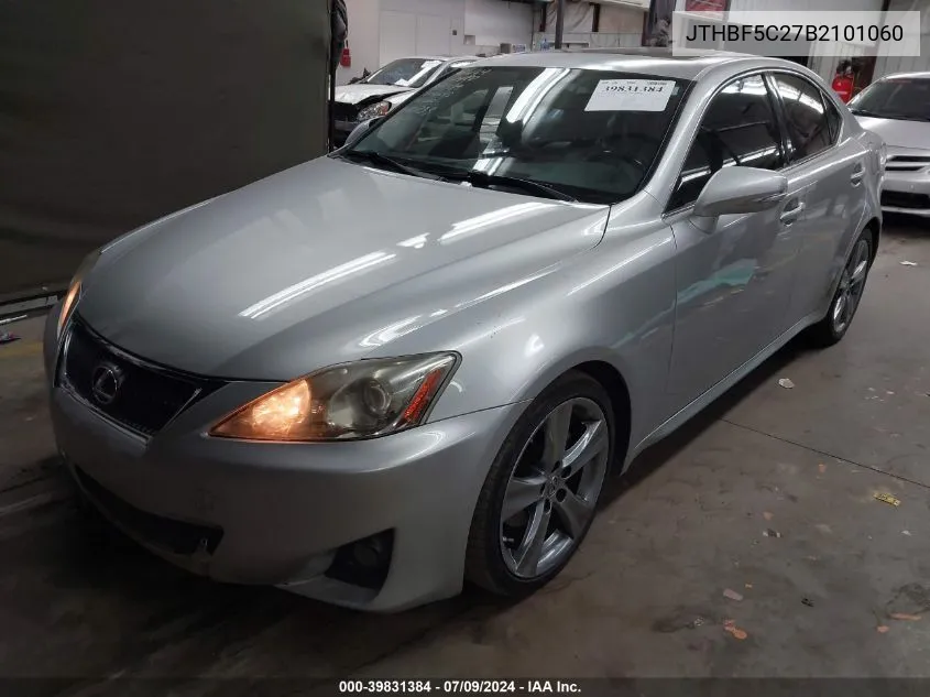 2011 Lexus Is 250 VIN: JTHBF5C27B2101060 Lot: 39831384