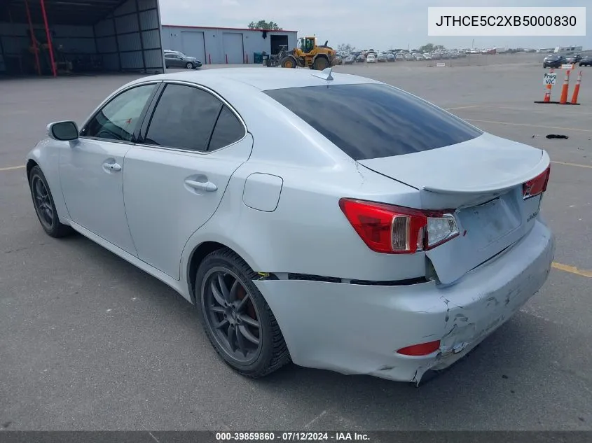 2011 Lexus Is 350 VIN: JTHCE5C2XB5000830 Lot: 39859860