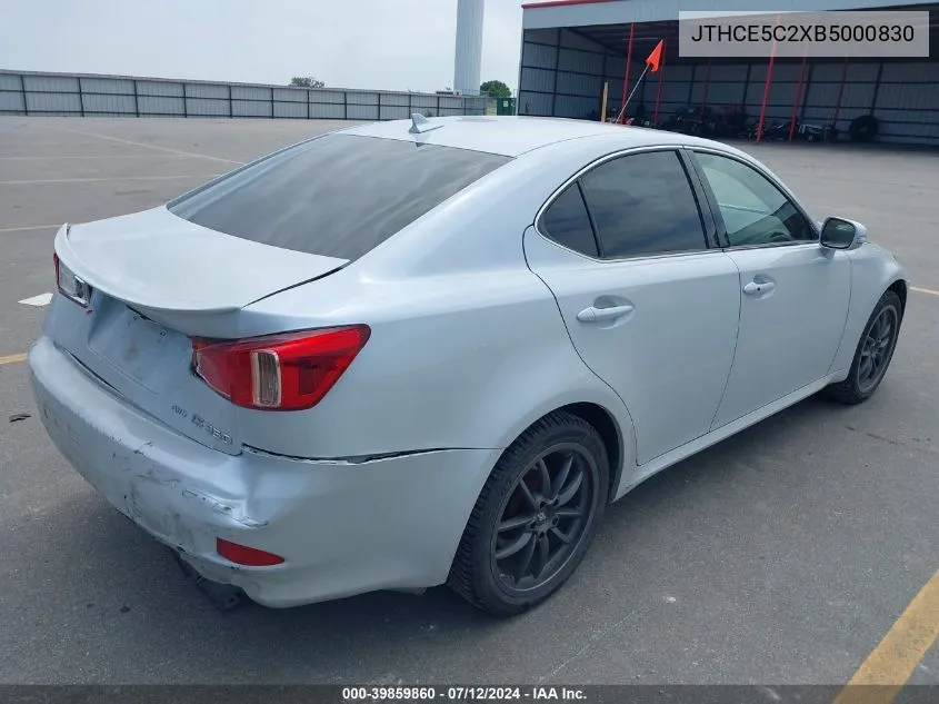 JTHCE5C2XB5000830 2011 Lexus Is 350