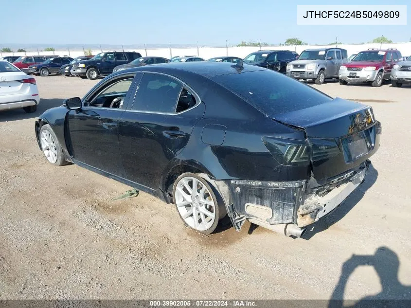 2011 Lexus Is 250 VIN: JTHCF5C24B5049809 Lot: 39902005