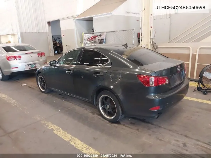 JTHCF5C24B5050698 2011 Lexus Is 250