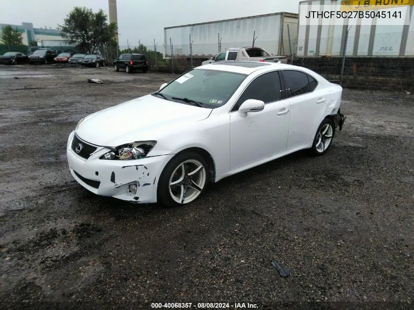 2011 Lexus Is 250 VIN: JTHCF5C27B5045141 Lot: 40068357