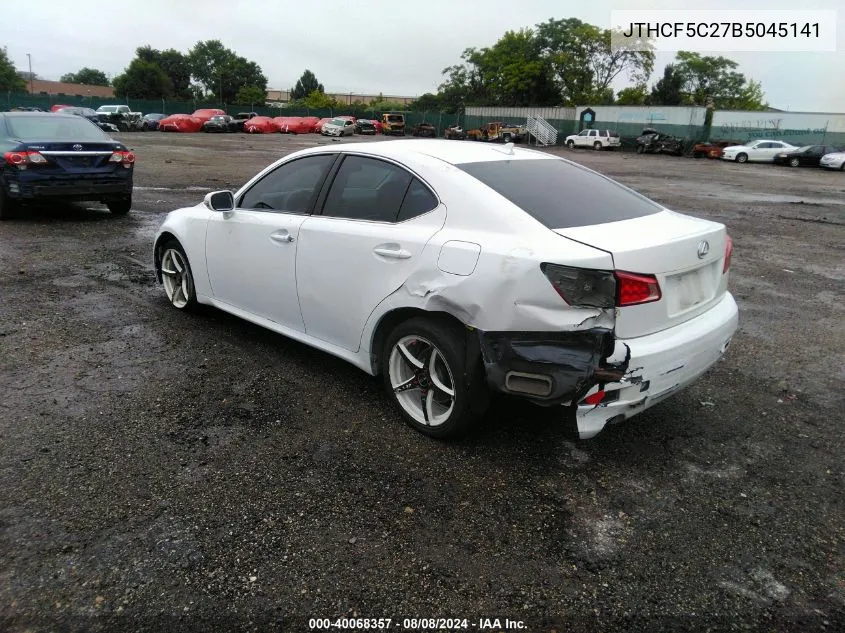 2011 Lexus Is 250 VIN: JTHCF5C27B5045141 Lot: 40068357