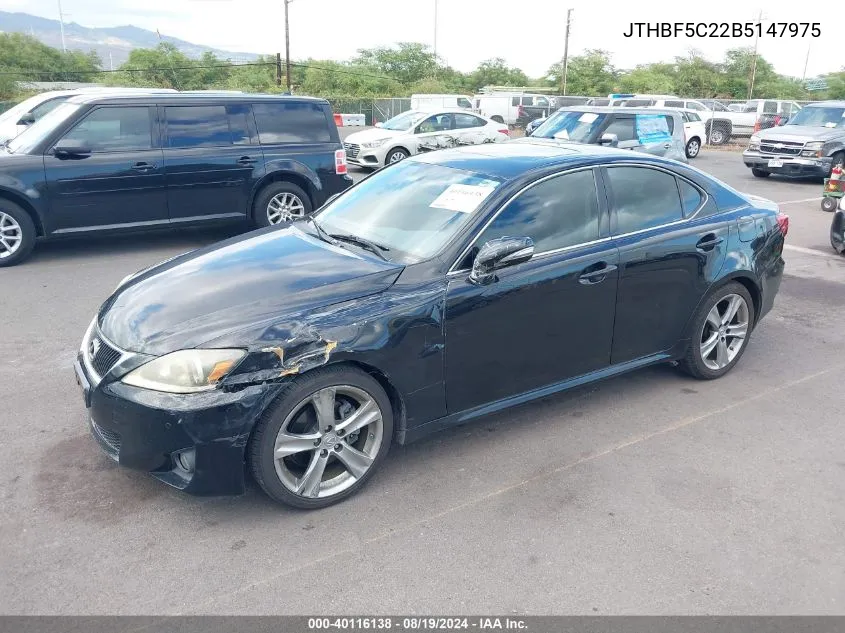 JTHBF5C22B5147975 2011 Lexus Is 250