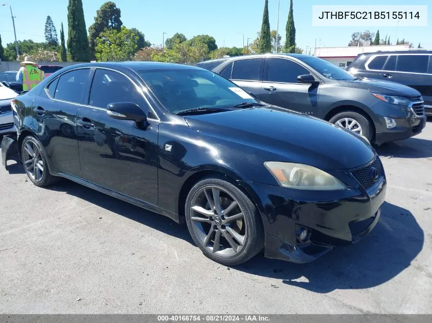 JTHBF5C21B5155114 2011 Lexus Is 250