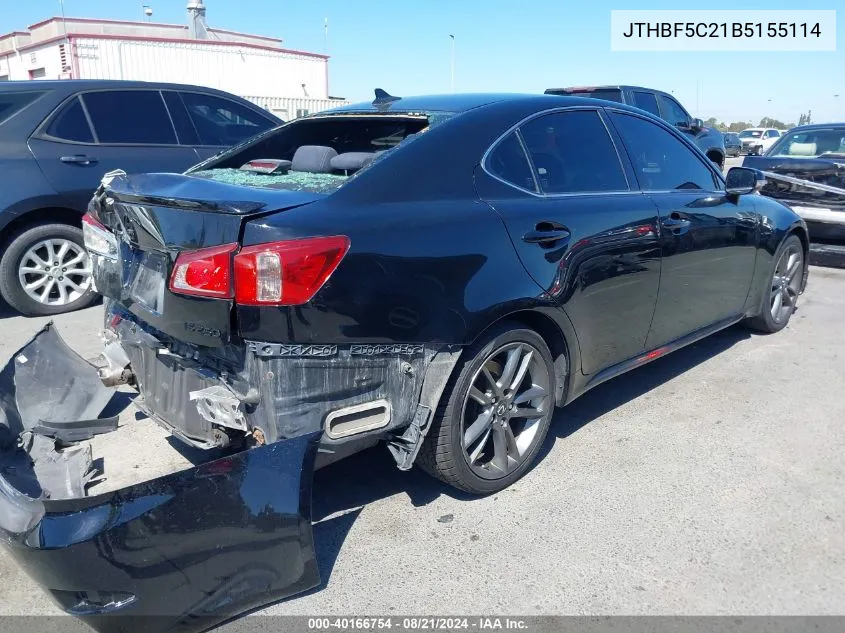 JTHBF5C21B5155114 2011 Lexus Is 250