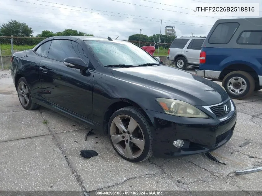 JTHFF2C26B2518816 2011 Lexus Is 250C 250