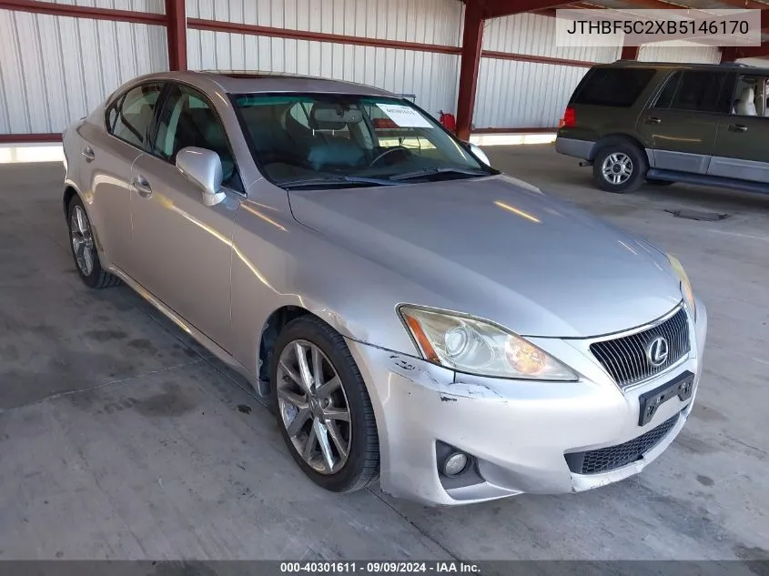 2011 Lexus Is 250 VIN: JTHBF5C2XB5146170 Lot: 40301611