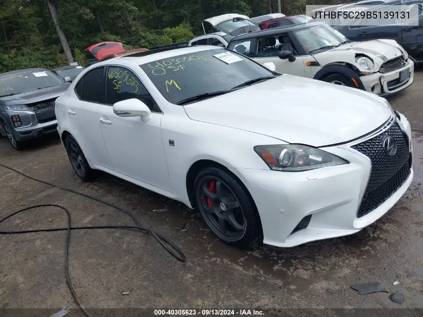 2011 Lexus Is 250 250 VIN: JTHBF5C29B5139131 Lot: 40305623