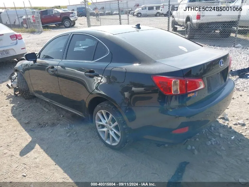 JTHCE5C24B5001066 2011 Lexus Is 350