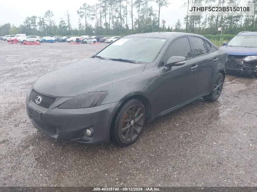 JTHBF5C23B5150108 2011 Lexus Is 250