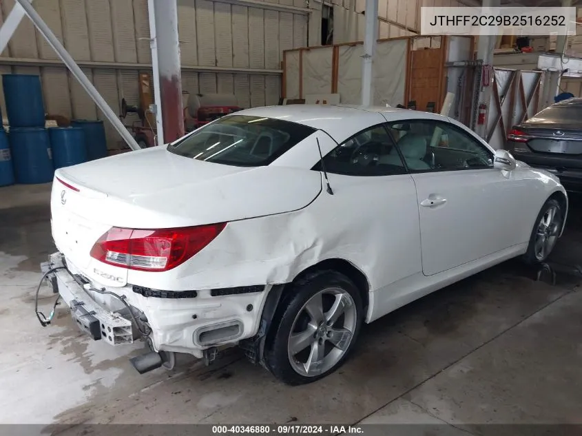 JTHFF2C29B2516252 2011 Lexus Is 250C