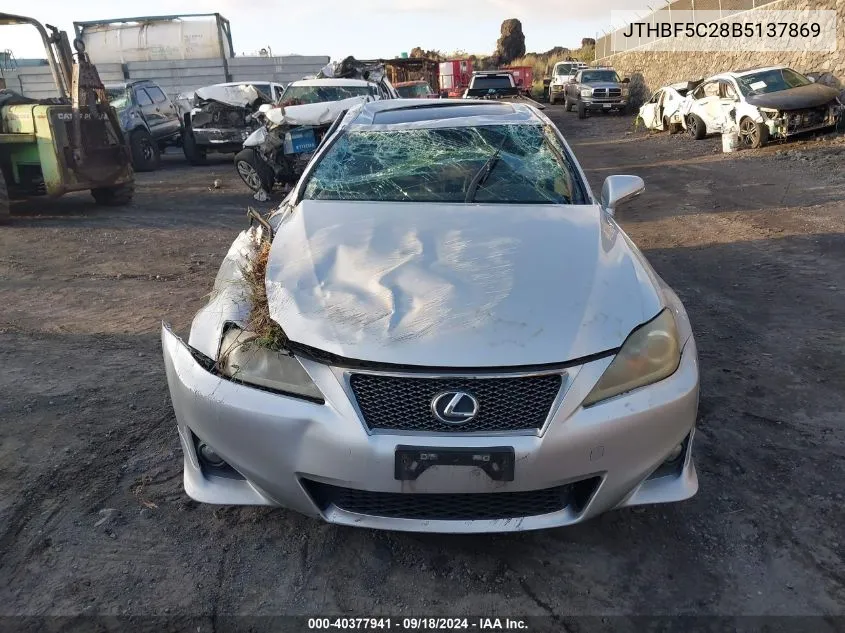 2011 Lexus Is 250 VIN: JTHBF5C28B5137869 Lot: 40377941