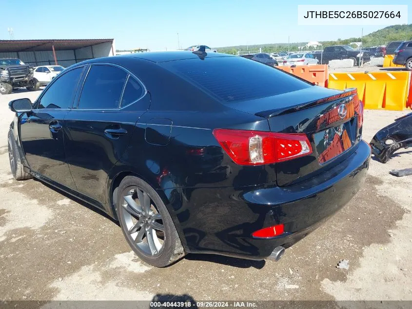 JTHBE5C26B5027664 2011 Lexus Is 350