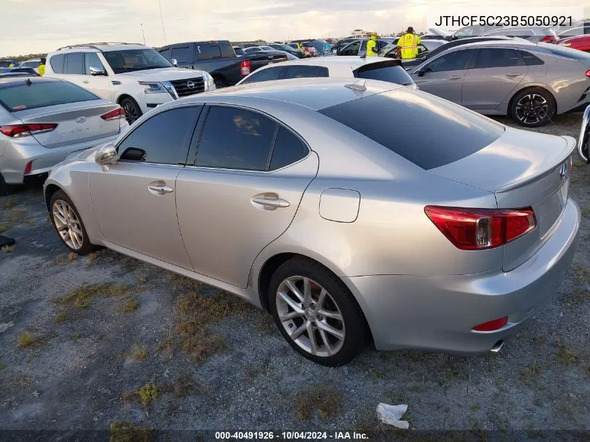 2011 Lexus Is 250 VIN: JTHCF5C23B5050921 Lot: 40491926