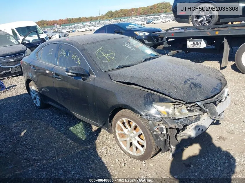 2011 Lexus Is 250 VIN: JTHCF5C29B2035308 Lot: 40648665