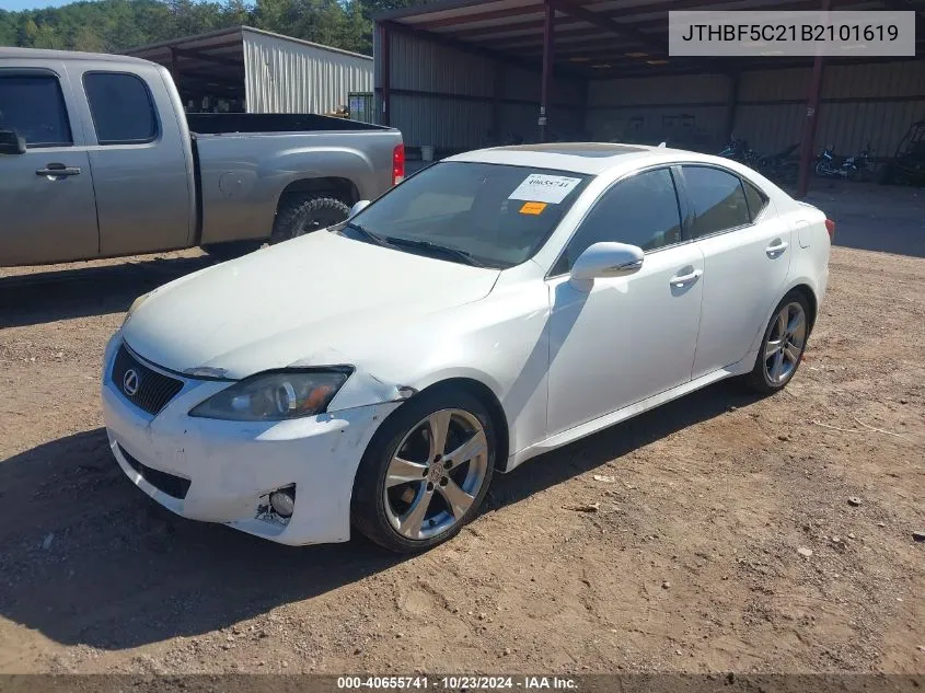 2011 Lexus Is 250 VIN: JTHBF5C21B2101619 Lot: 40655741