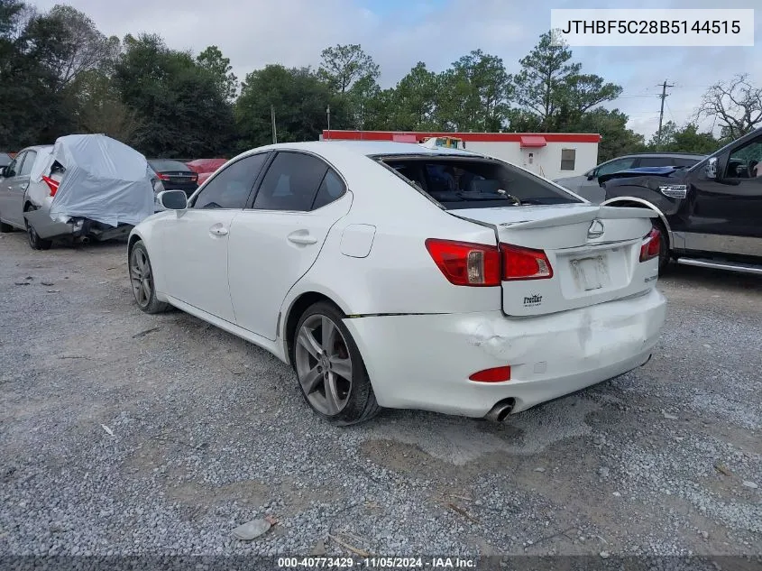 2011 Lexus Is 250 VIN: JTHBF5C28B5144515 Lot: 40773429