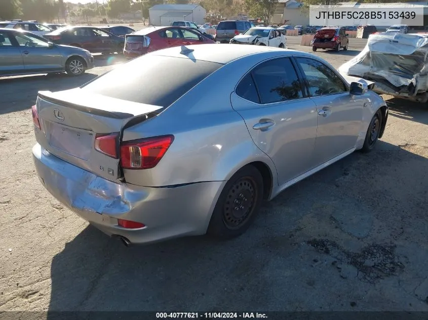 2011 Lexus Is 250 VIN: JTHBF5C28B5153439 Lot: 40777621