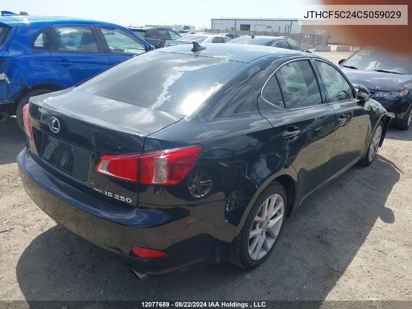 2012 Lexus Is 250 VIN: JTHCF5C24C5059029 Lot: 12077689