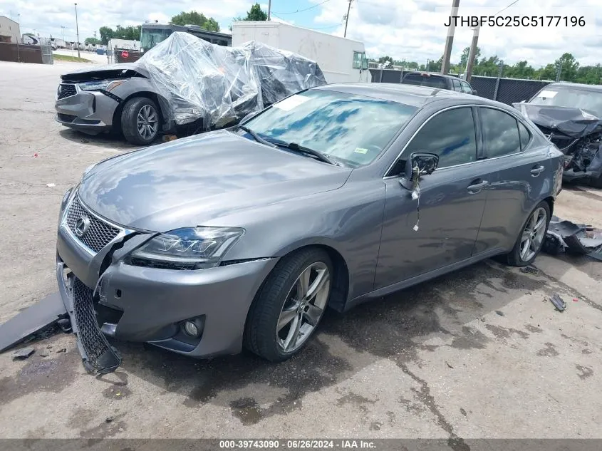 2012 Lexus Is 250 VIN: JTHBF5C25C5177196 Lot: 39743090