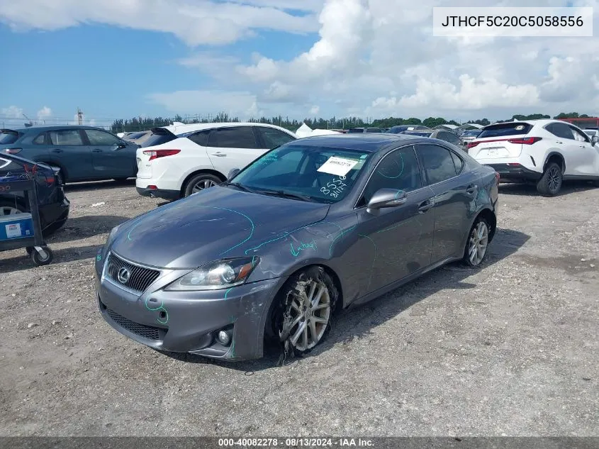 2012 Lexus Is 250 VIN: JTHCF5C20C5058556 Lot: 40082278