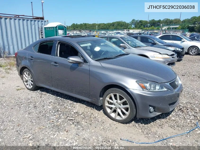 JTHCF5C29C2036038 2012 Lexus Is 250