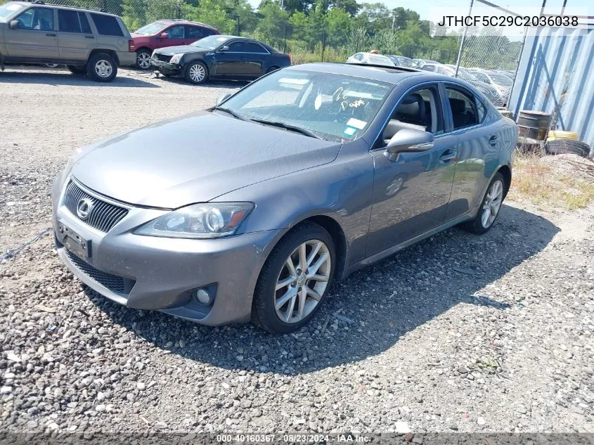 2012 Lexus Is 250 VIN: JTHCF5C29C2036038 Lot: 40160367