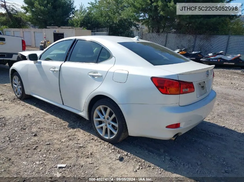 JTHCF5C22C5052998 2012 Lexus Is 250