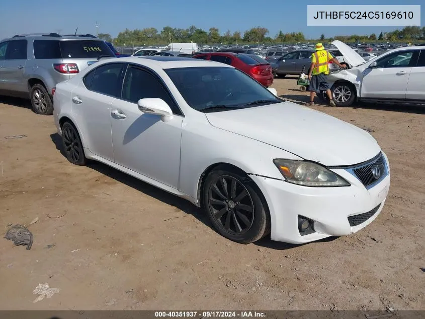 JTHBF5C24C5169610 2012 Lexus Is 250