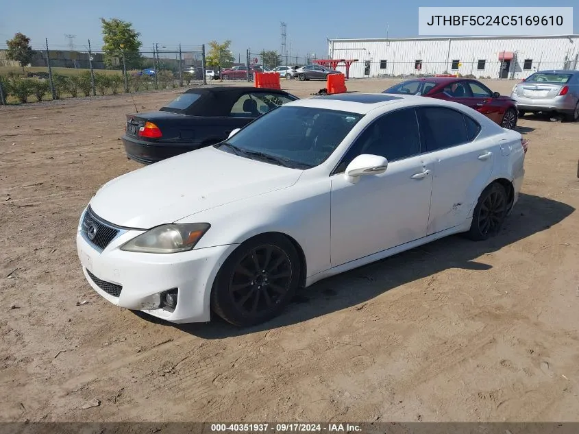 JTHBF5C24C5169610 2012 Lexus Is 250