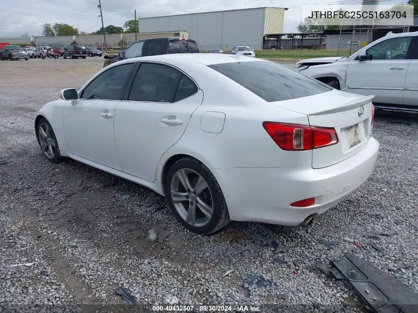 JTHBF5C25C5163704 2012 Lexus Is 250 250