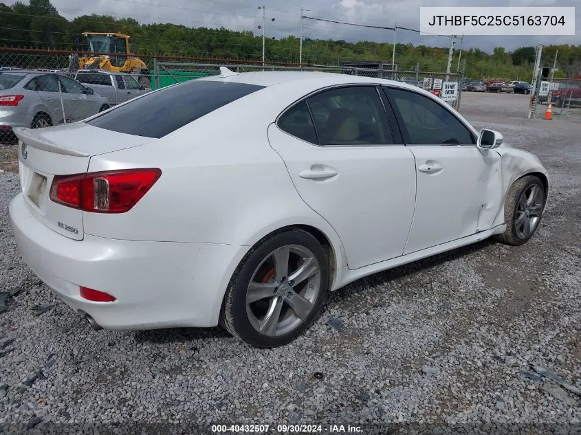 JTHBF5C25C5163704 2012 Lexus Is 250 250