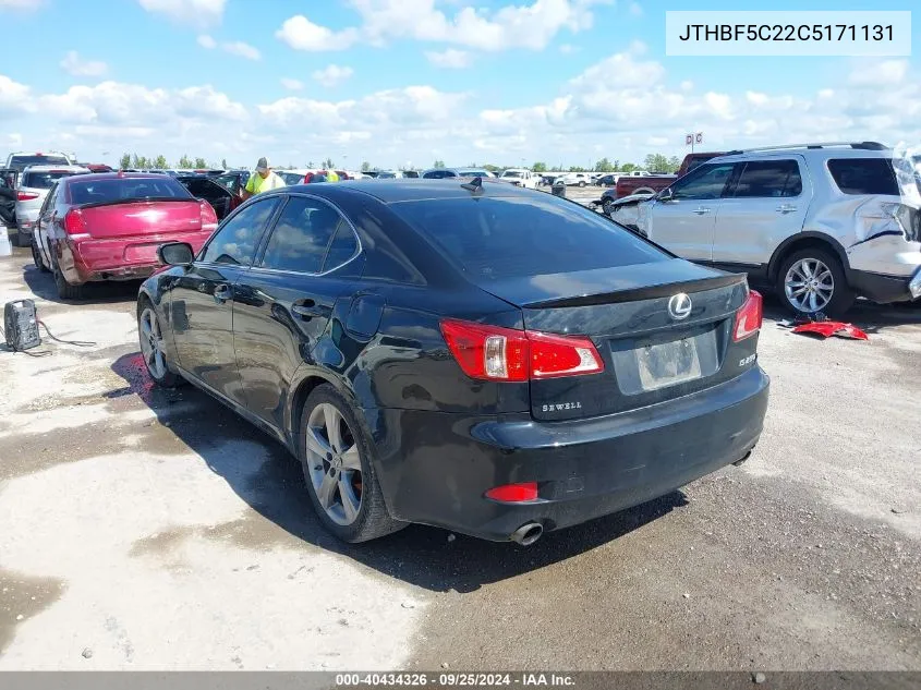 JTHBF5C22C5171131 2012 Lexus Is 250