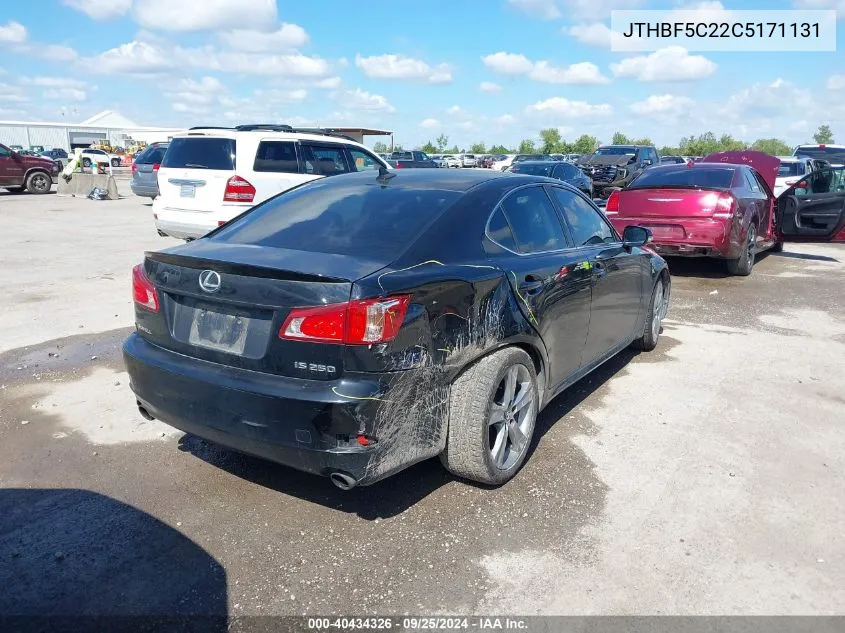 JTHBF5C22C5171131 2012 Lexus Is 250