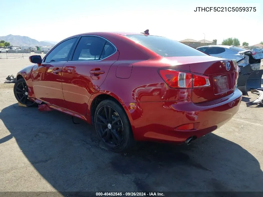 JTHCF5C21C5059375 2012 Lexus Is 250