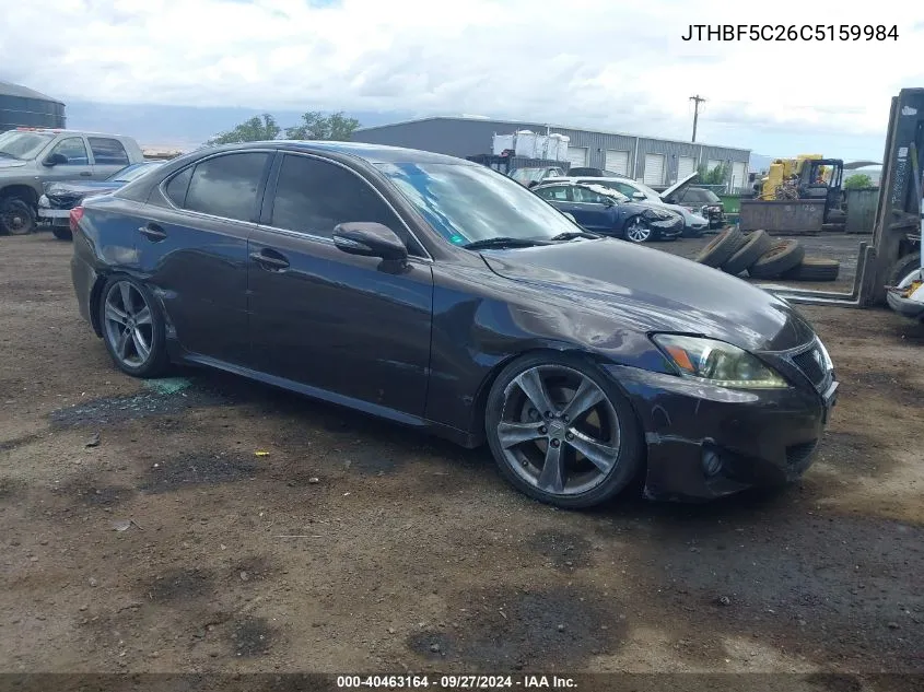 2012 Lexus Is 250 VIN: JTHBF5C26C5159984 Lot: 40463164